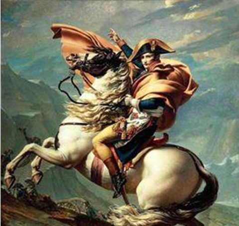 全名拿破仑·波拿巴,又名拿破仑一世,生于地中海上的科西嘉岛,左撇子